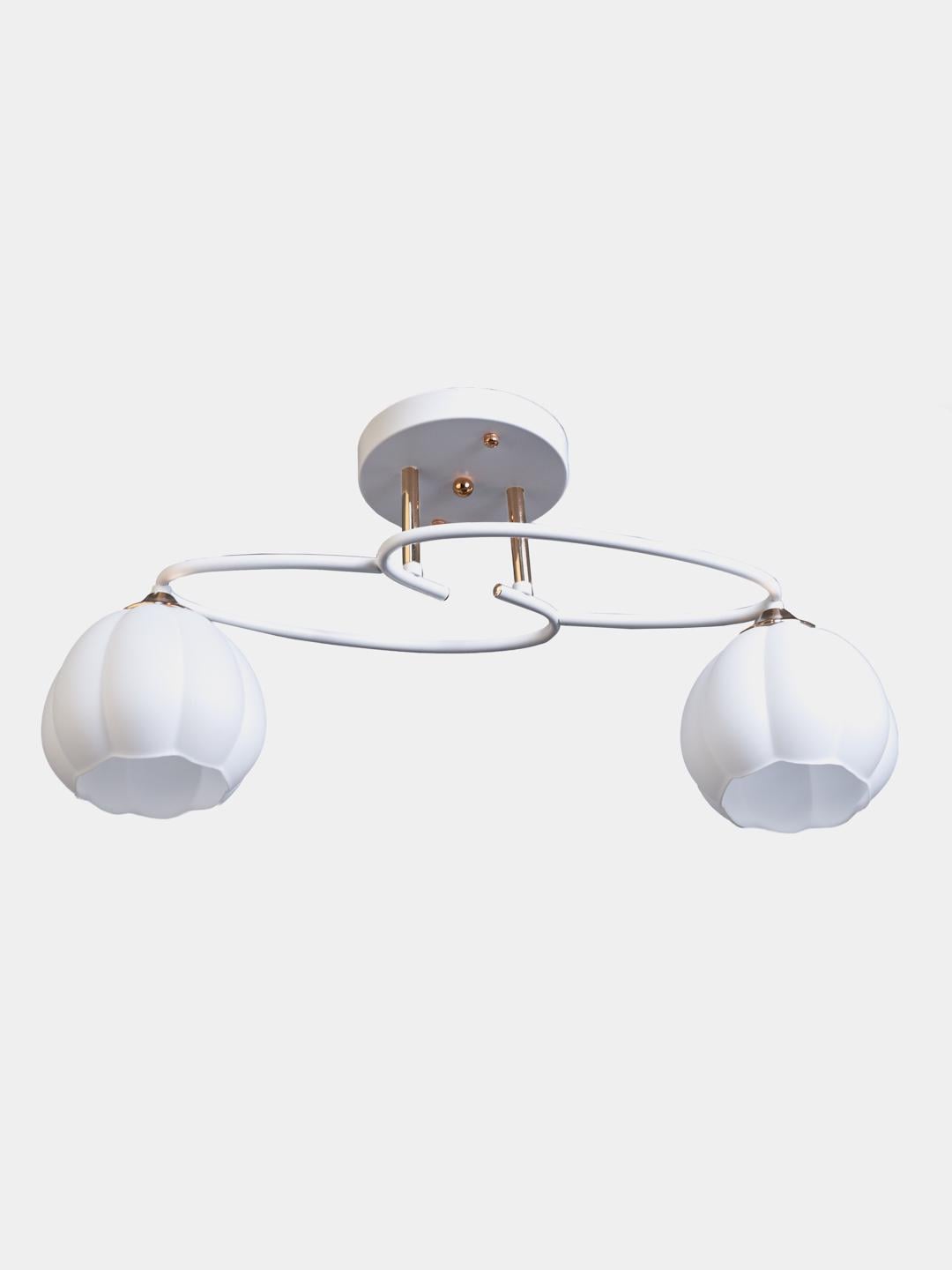 Люстра LK-736C/2 E27 WH+FG (29-458)