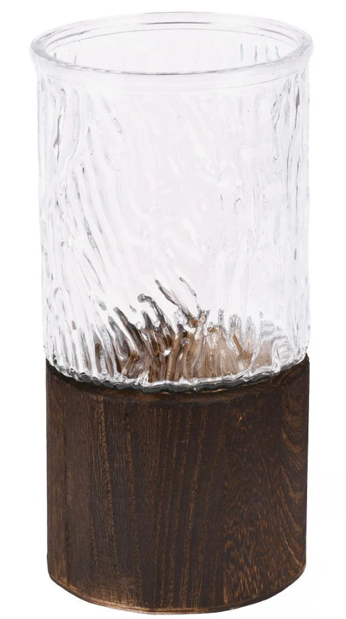 Ваза стеклянная 10х20 см (R35680-W)