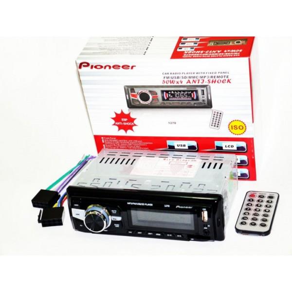 Автомагнитола PIONEER 1270 с пультом Черный (15467523) - фото 5