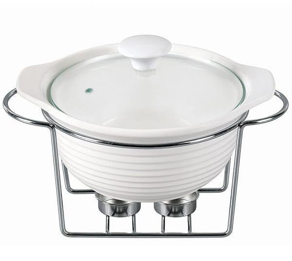 Мармит с подогревом Kamille Food Warmer керамическая кастрюля 2,4 л Ø 28 см (3239462)