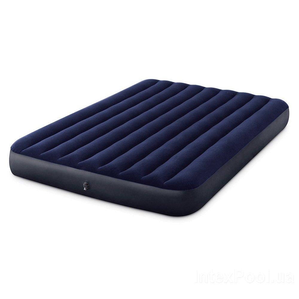 Надувной матрас Intex 64759 Classic Downy Airbed 203х152х25 см (33145720)