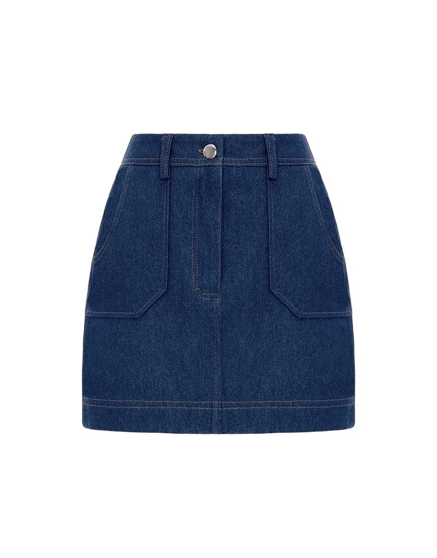 Спідниця джинсова міні GET DRESSED. синя XS