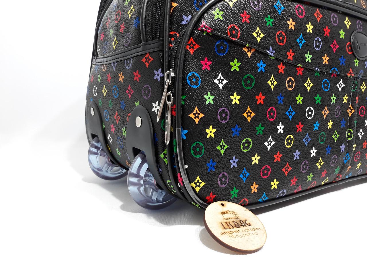 Сумка на колесах Sky Travel 48х23х31 см 38 л Чорний (420-5) - фото 7