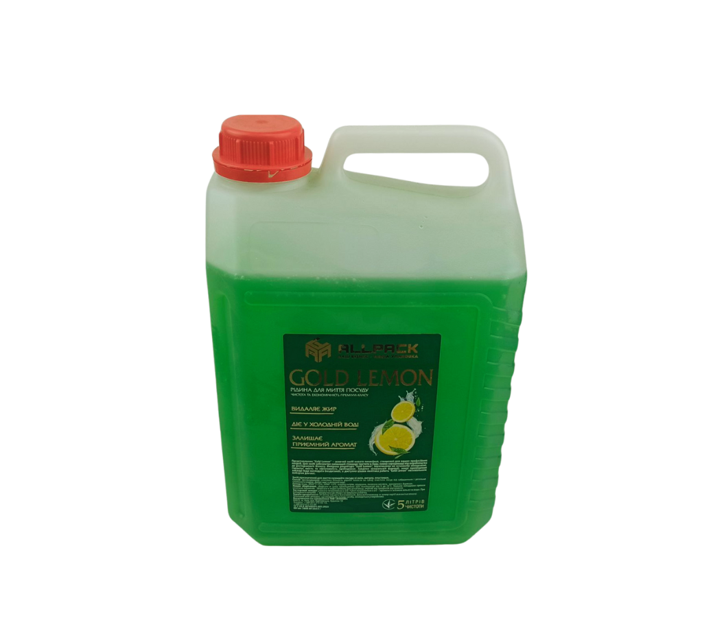 Засіб для миття посуду Gold Lemon 5 л (005400053)