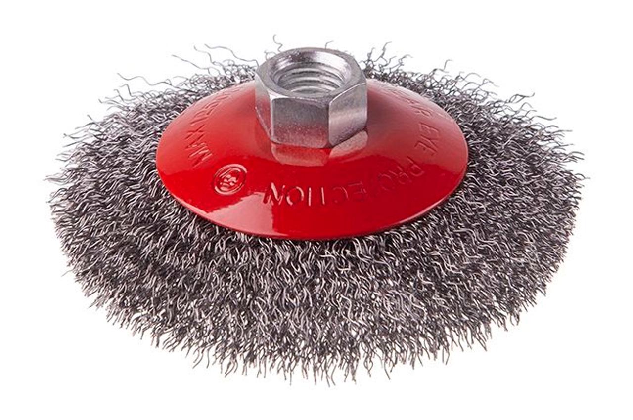 Щітка конус для КШМ М14 Intertool BT-5100 100 мм (8133)
