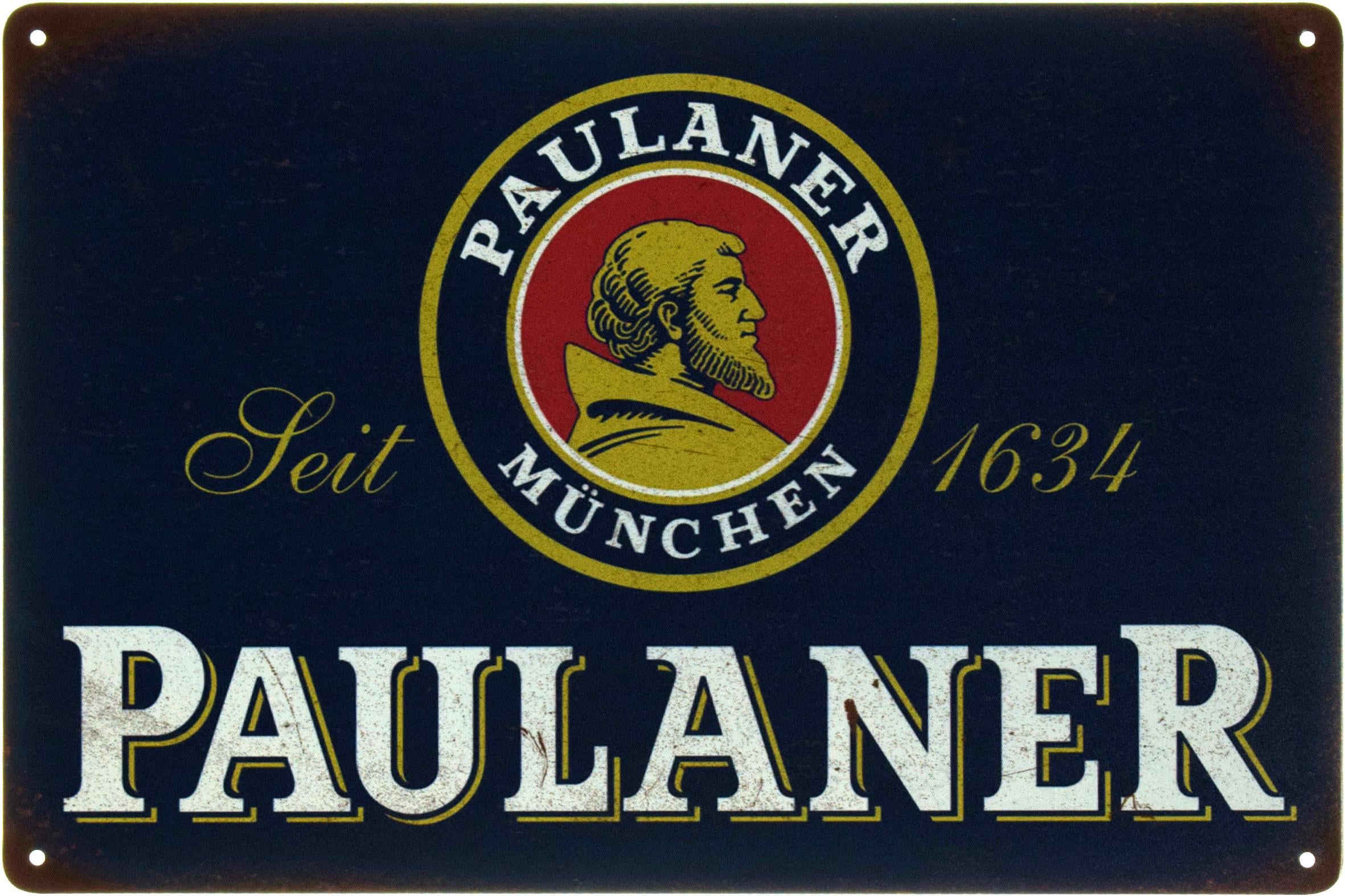 Металева табличка Paulaner Logo 20x30 см