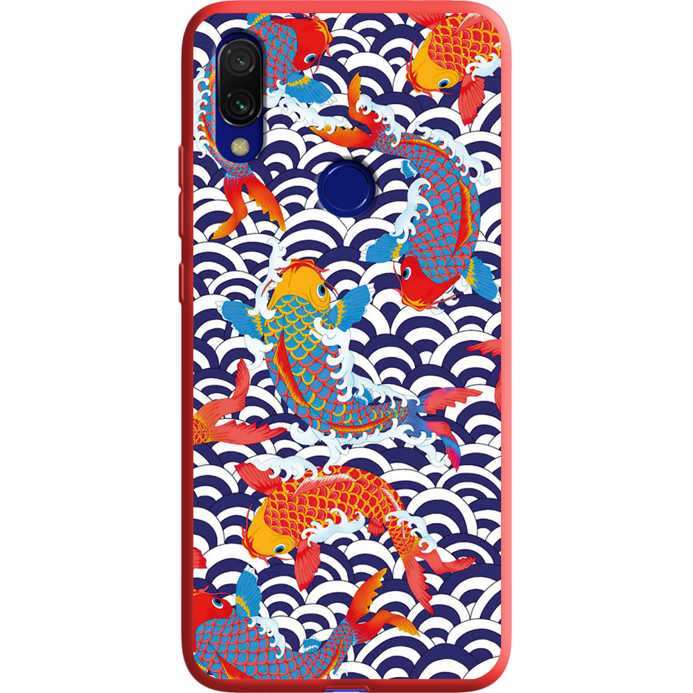 Чехол Boxface Xiaomi Redmi 7 Koi Fish Красный силикон (36506-up2477-37060)