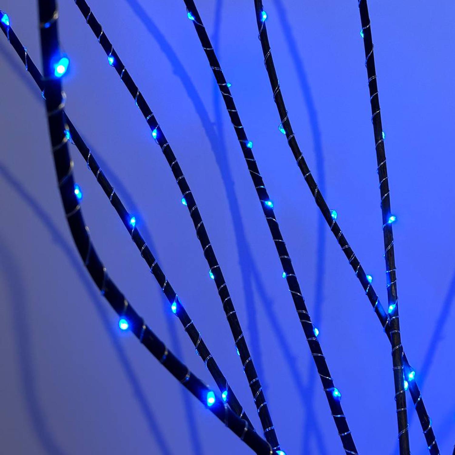 Декоративная лоза с украшением в виде гирлянды синий свет Черный - фото 3 Декоративная лоза с украшением в виде гирлянды синий свет Черный - фото 3