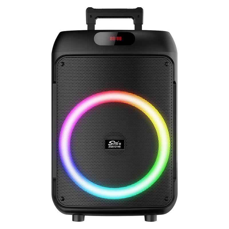 Акустическая система RGB 12" колонка 30 Вт с 2 шт. PartyBox микрофонами (0118)