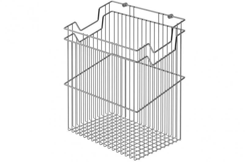 Кошик для білизни Starax із тримачем 450 мм Хром (S-8114-C) - фото 2
