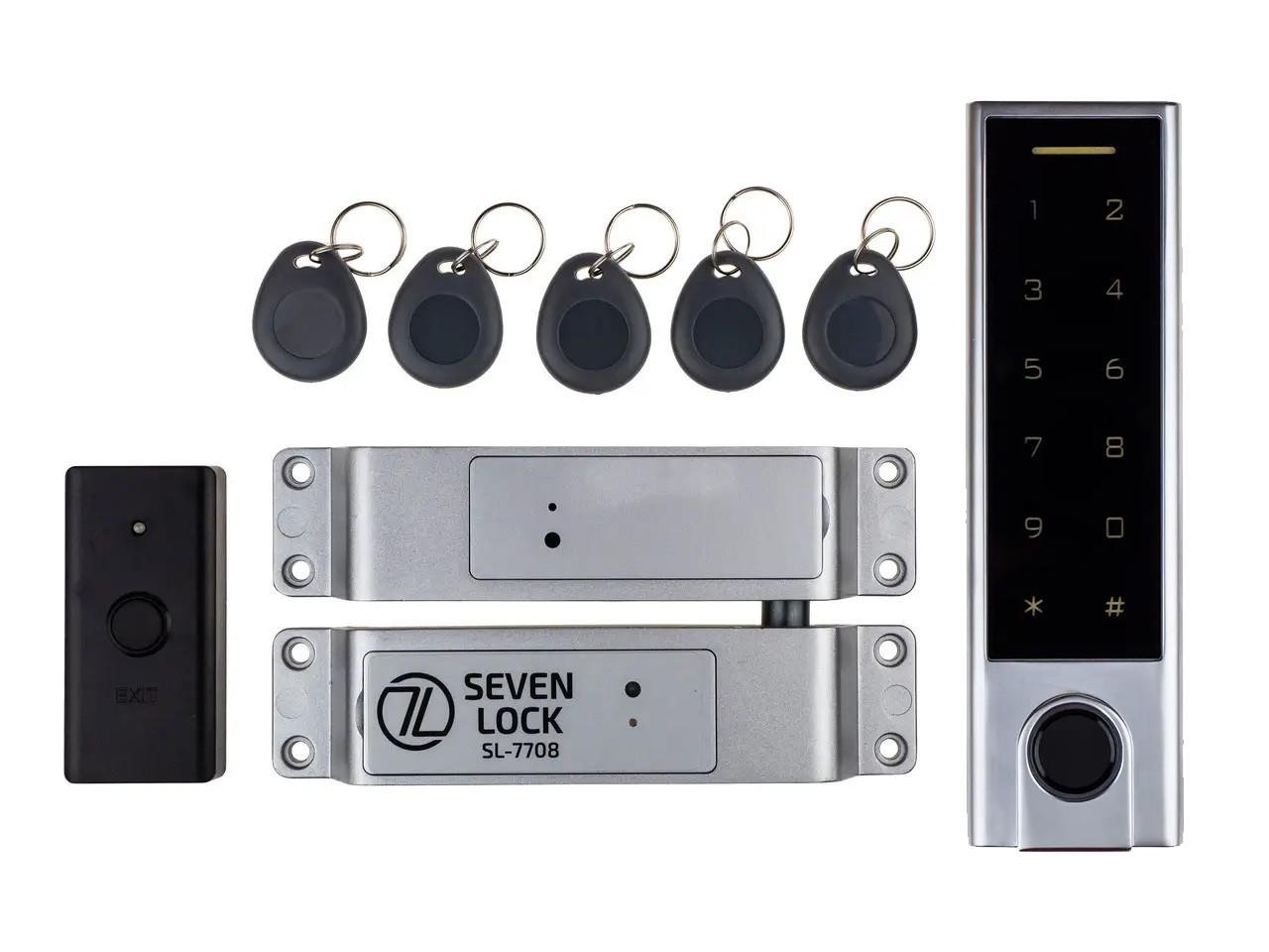 Бездротовий біометричний комплект контролю доступу SEVEN LOCK SL-7708F (SL7708F)