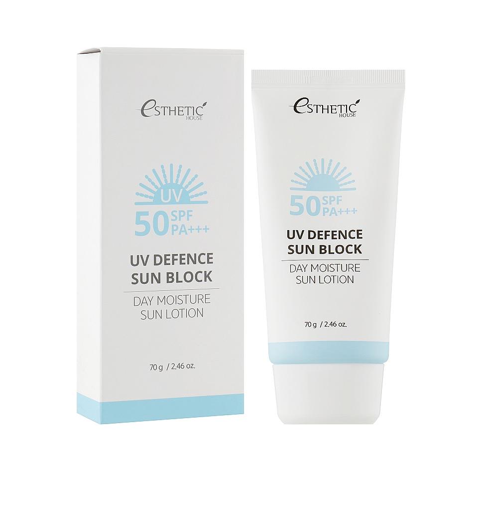 Сонцезахисний лосьйон для обличчя UV Defence Sun Block Day Moisture Sun Lotion SPF50+/PA +++ Esthetic House 70 г (8809450012029) - фото 2