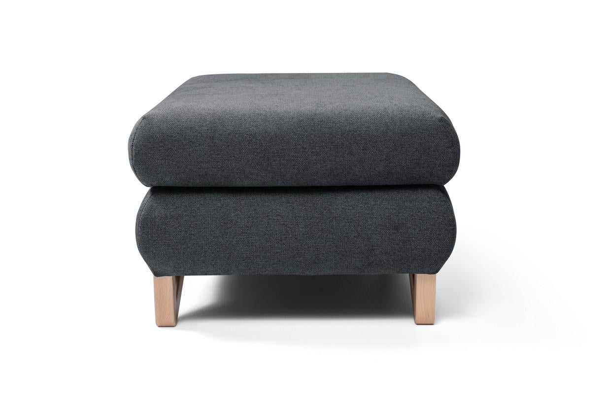 Пуф мягкий Perfect Home Avesta из натурального дерева/ДСП/ткань Avra ​​18 Темно-серый (49748)