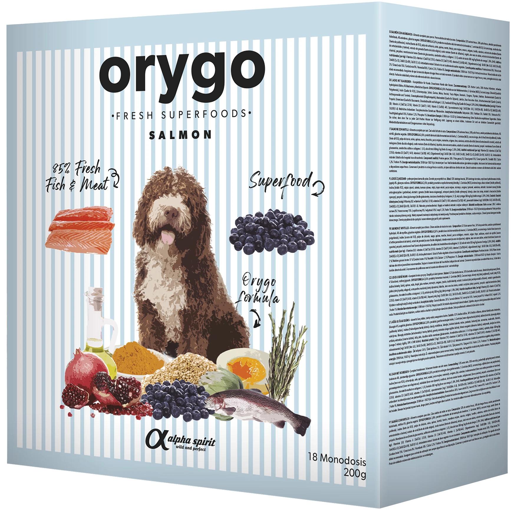 Корм полувлажный ORYGO Salmon для взрослых собак всех пород с лососем и черникой 3,6 кг (ORYGD030000946) Корм полувлажный ORYGO Salmon для взрослых собак всех пород с лососем и черникой 3,6 кг (ORYGD030000946)