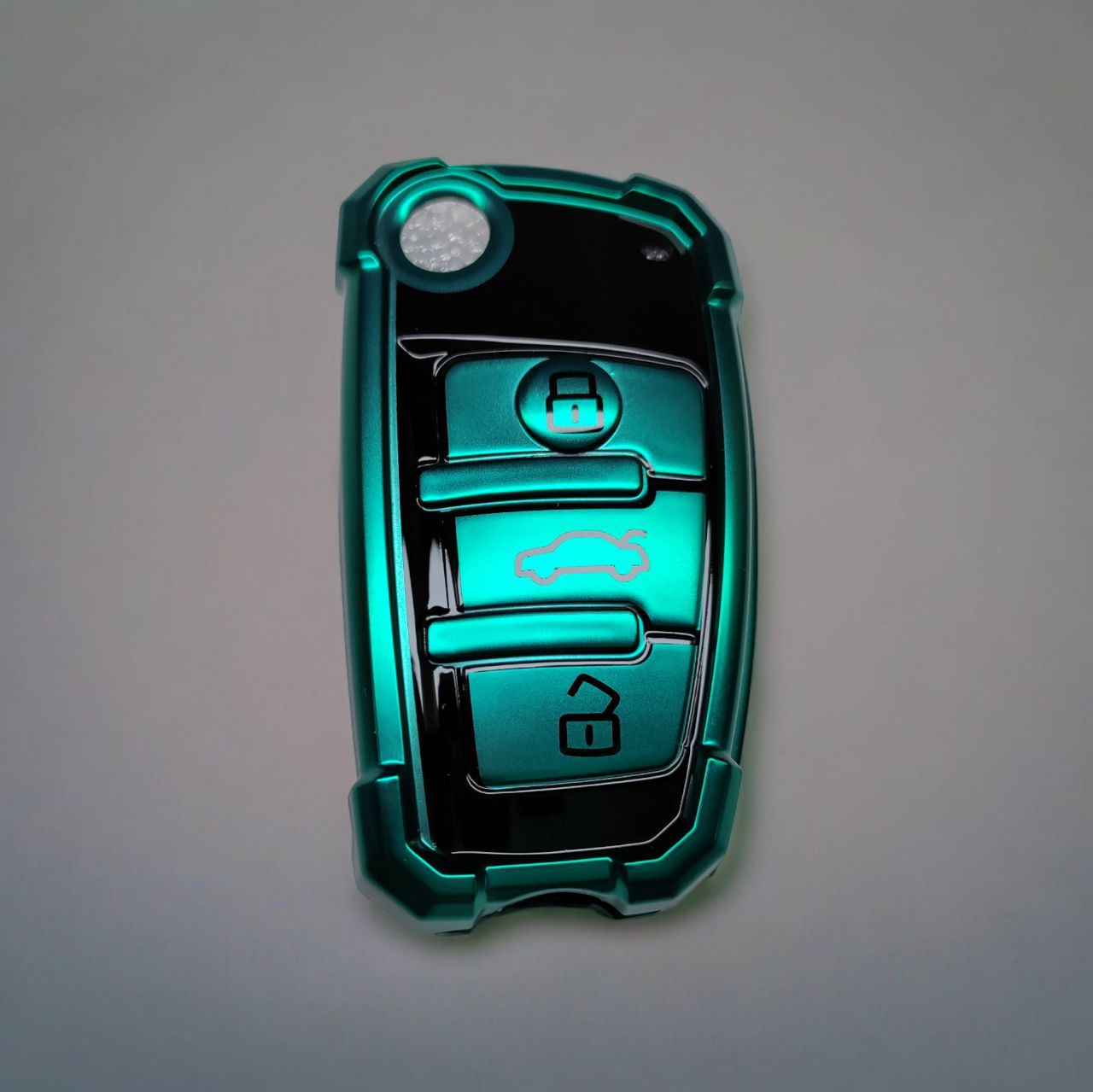 Чехол для ключа Audi противоударный Зеленый (2240921359)