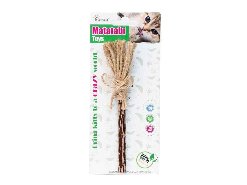 Іграшка для котів Eastland Мітла з мататабі 16 см (550-855) Іграшка для котів Eastland Мітла з мататабі 16 см (550-855)