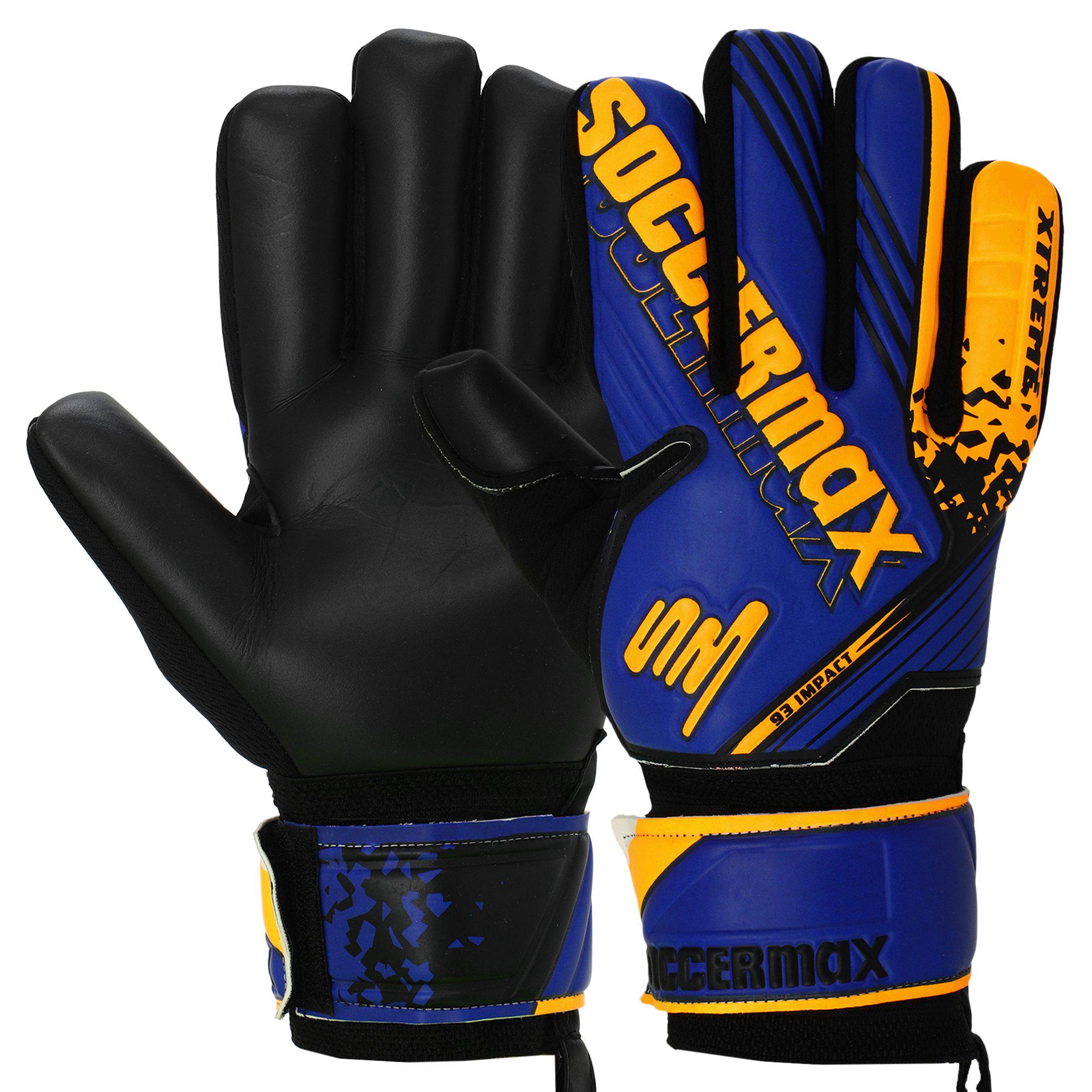 Воротарські рукавички SOCCERMAX GK-4316 р. 8 Синій/Помаранчевий