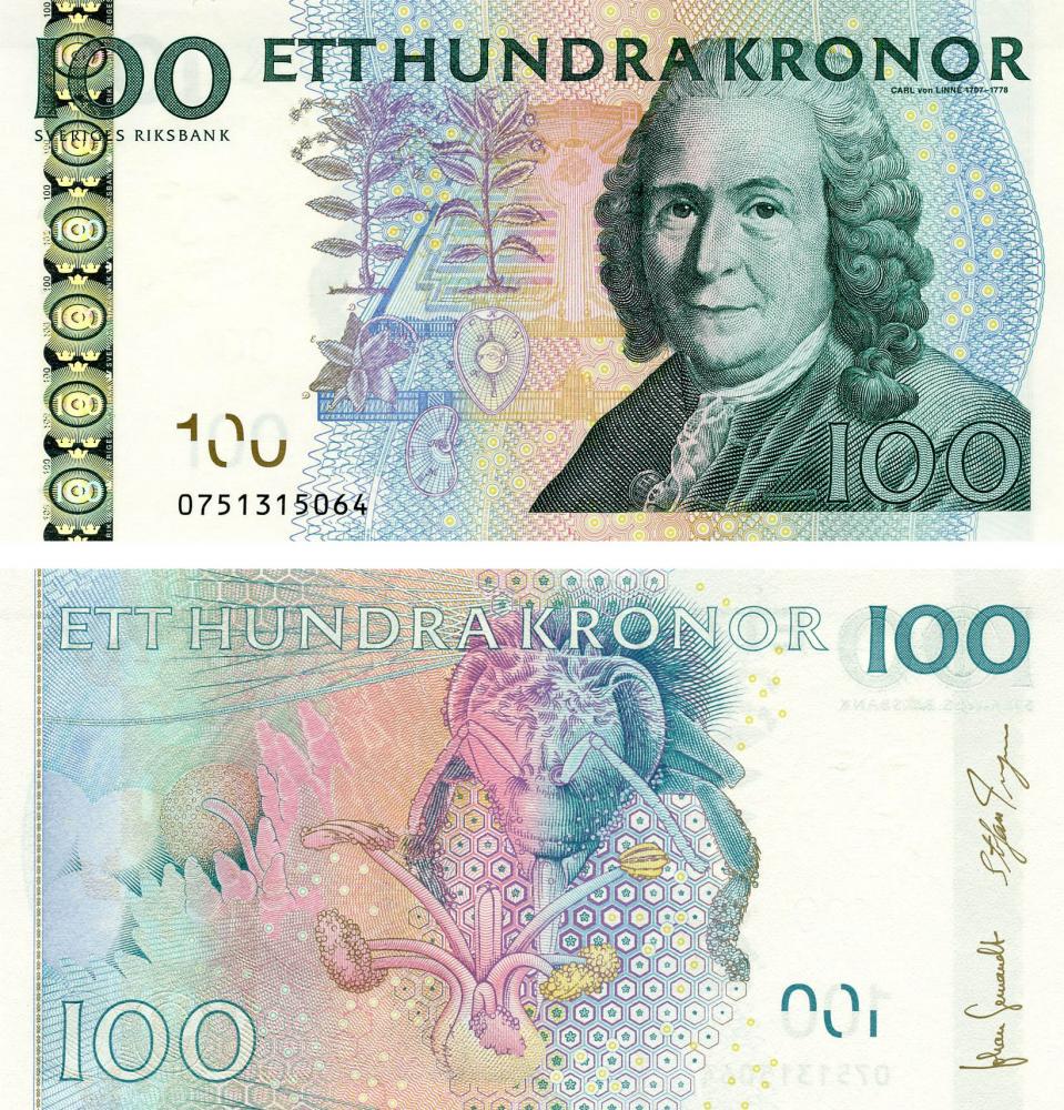 Коллекционная банкнота Швеция 100 крон 2000 UNC (P57)