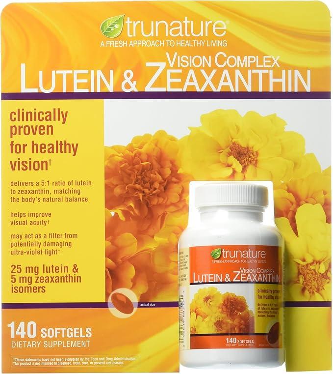 Комплекс для зору Trunature Vision Complex Lutein & Zeaxanthin Лютеїн 25 мг/Зеаксантин 5 мг 140 капсул (2497068185)