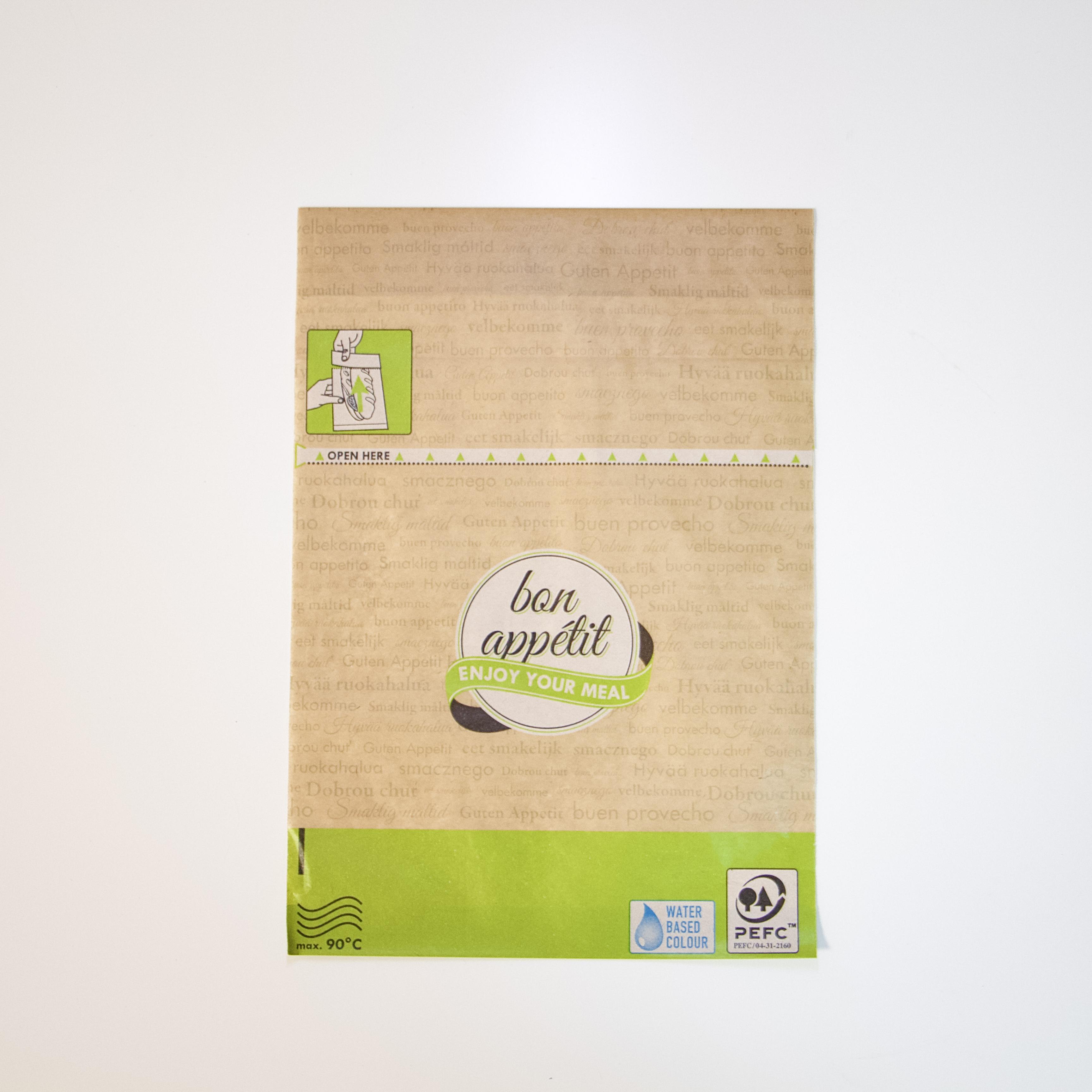 Упаковка для еды на вынос жиростойкая 245x170 мм Крафт пакет отрывной с полипропиленовым окном 40 шт. - фото 3 Упаковка для еды на вынос жиростойкая 245x170 мм Крафт пакет отрывной с полипропиленовым окном 40 шт. - фото 3