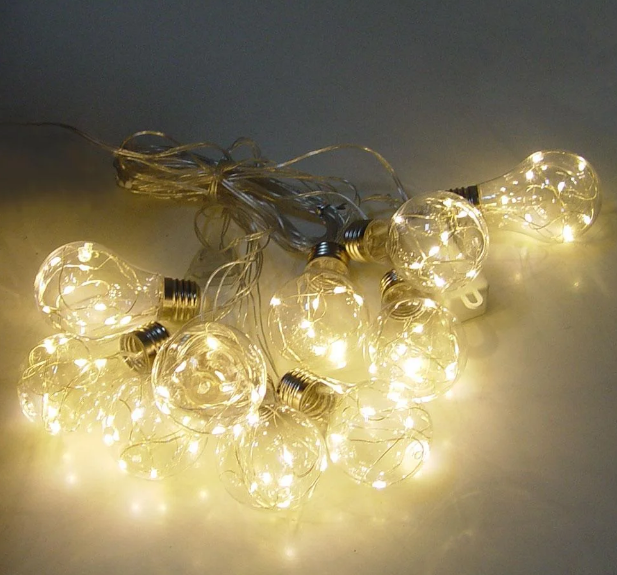 Гірлянда Copper Ball 80WW-2 10 великі лампочки прозорий дріт (4933812) Гірлянда Copper Ball 80WW-2 10 великі лампочки прозорий дріт (4933812)