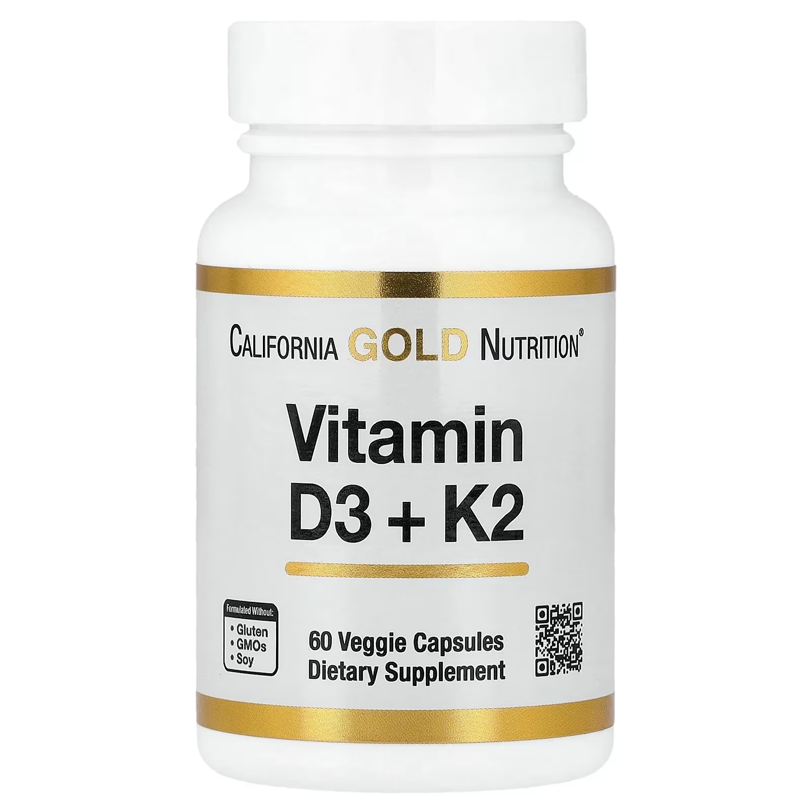 Вітаміни California Gold Nutrition D3 та K2 60 росл. капс. (30369960)