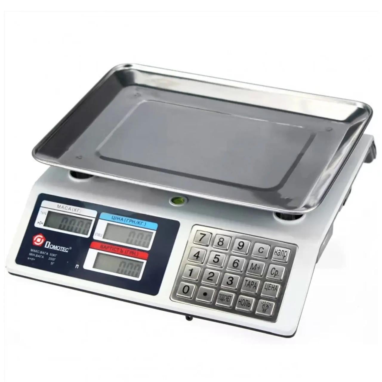 Весы торговые электронные Domotec CK-982S до 50 кг (2171)