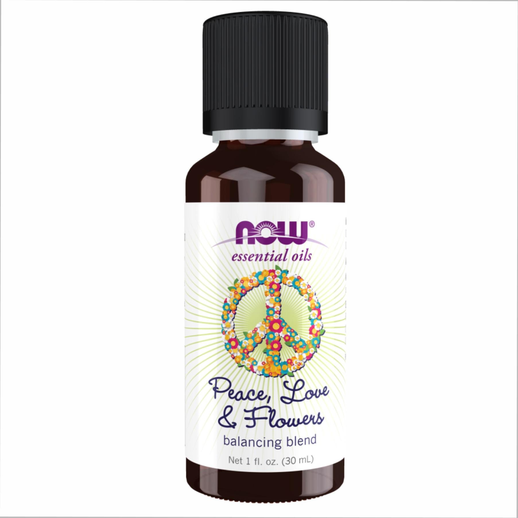 Масло эфирное Now Foods Peace, Love &amp; Flowers Oil Blend 30 мл