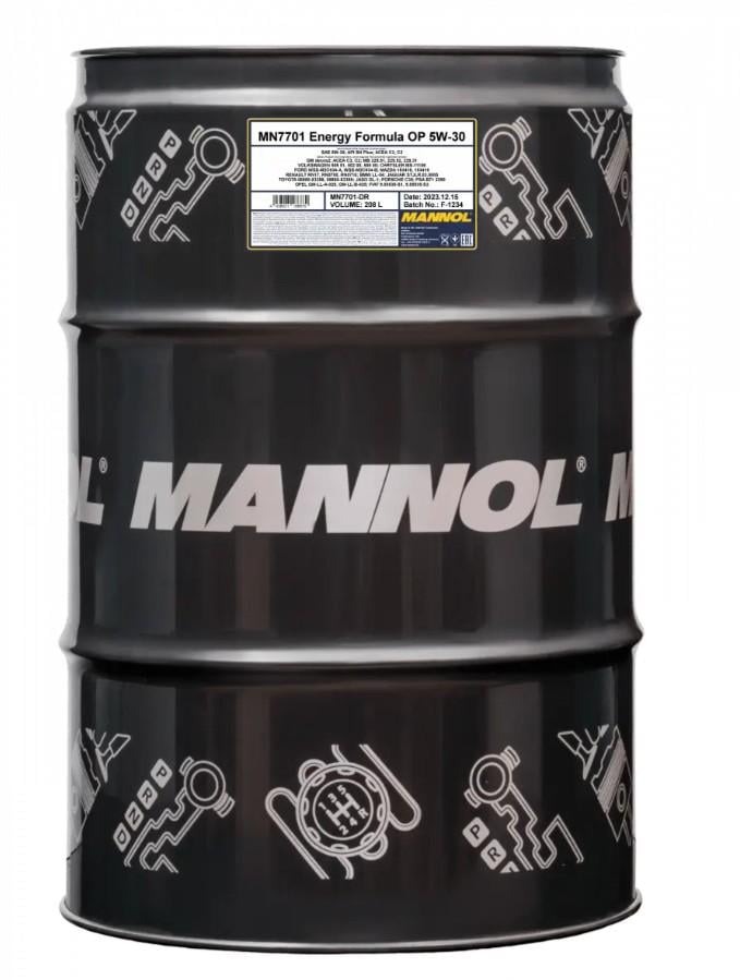 Моторное масло Mannol 7701 O.E.M for Chevrolet Opel 5w30 208 л