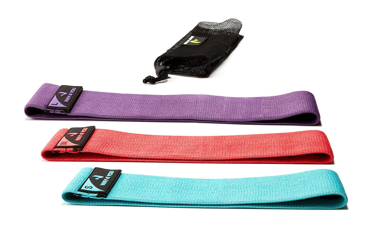 Фитнес резинки тканевые Way4You Elite Set 3 шт.