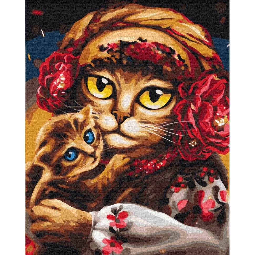 Картина за номерами Brushme Сім'я котиків Маріанна Пащук BS53117 40x50 см (RLT27144) Картина за номерами Brushme Сім'я котиків Маріанна Пащук BS53117 40x50 см (RLT27144)