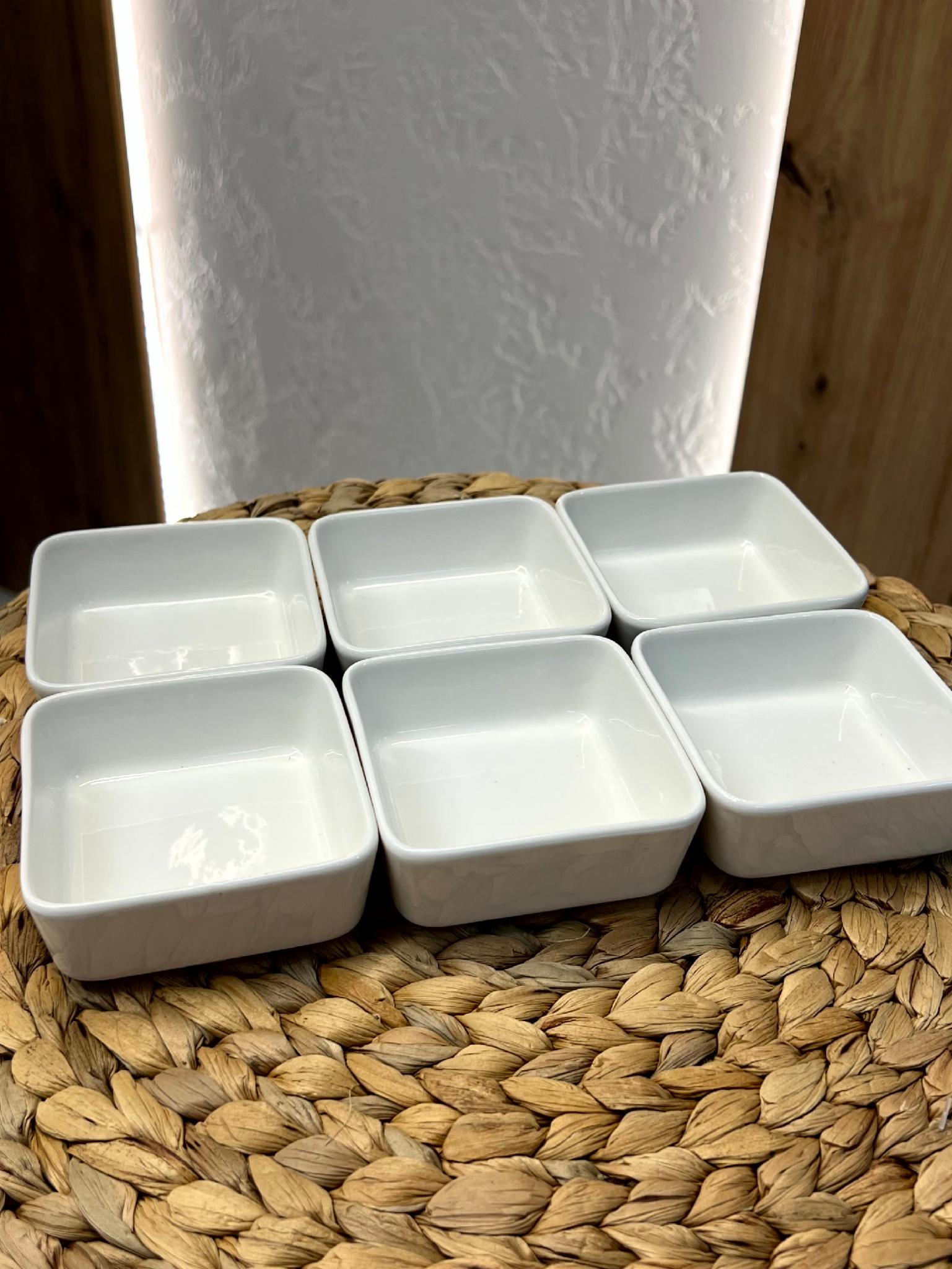 Набір соусників порцелянових Квадрат Класика 8,5х8,5 см 6 шт. - фото 2 Набір соусників порцелянових Квадрат Класика 8,5х8,5 см 6 шт. - фото 2