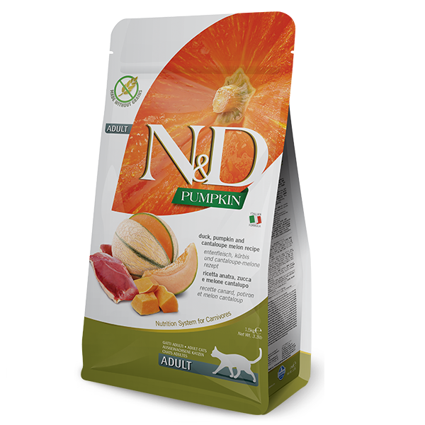 Корм беззерновий сухий Farmina N&D Cat Pumpkin Duck&Cantaloupe для дорослих кішок з качкою та гарбузом 300 г (35356)