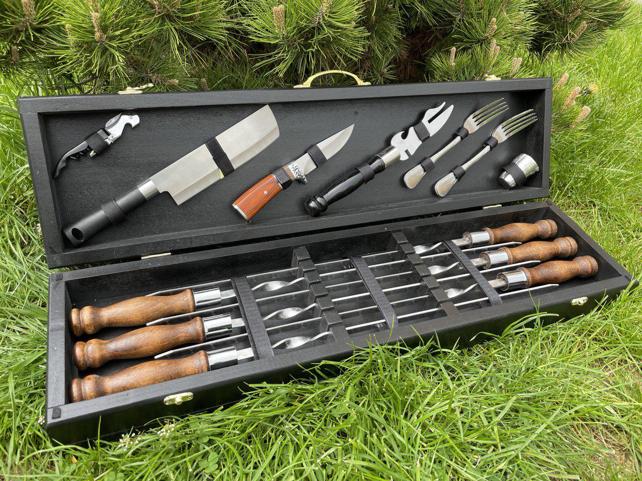 Набор шампуров в кейсе Пикник 16 S