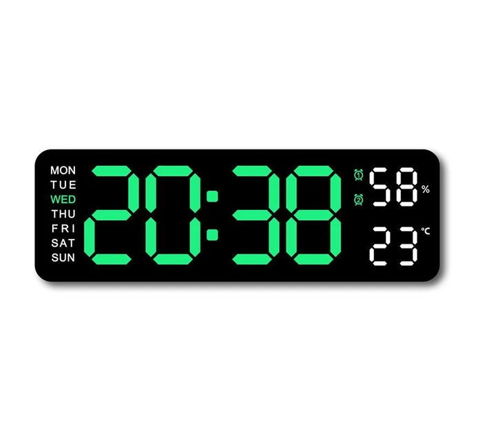 Часы электронные SM-601 настольные/настенные с таймером Зеленый (8766) Часы электронные SM-601 настольные/настенные с таймером Зеленый (8766)