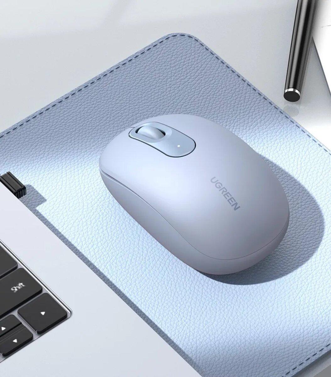 Компьютерная мышка беспроводная UGREEN MU105 2.4G Dusty Blue (UGR-90671) - фото 4