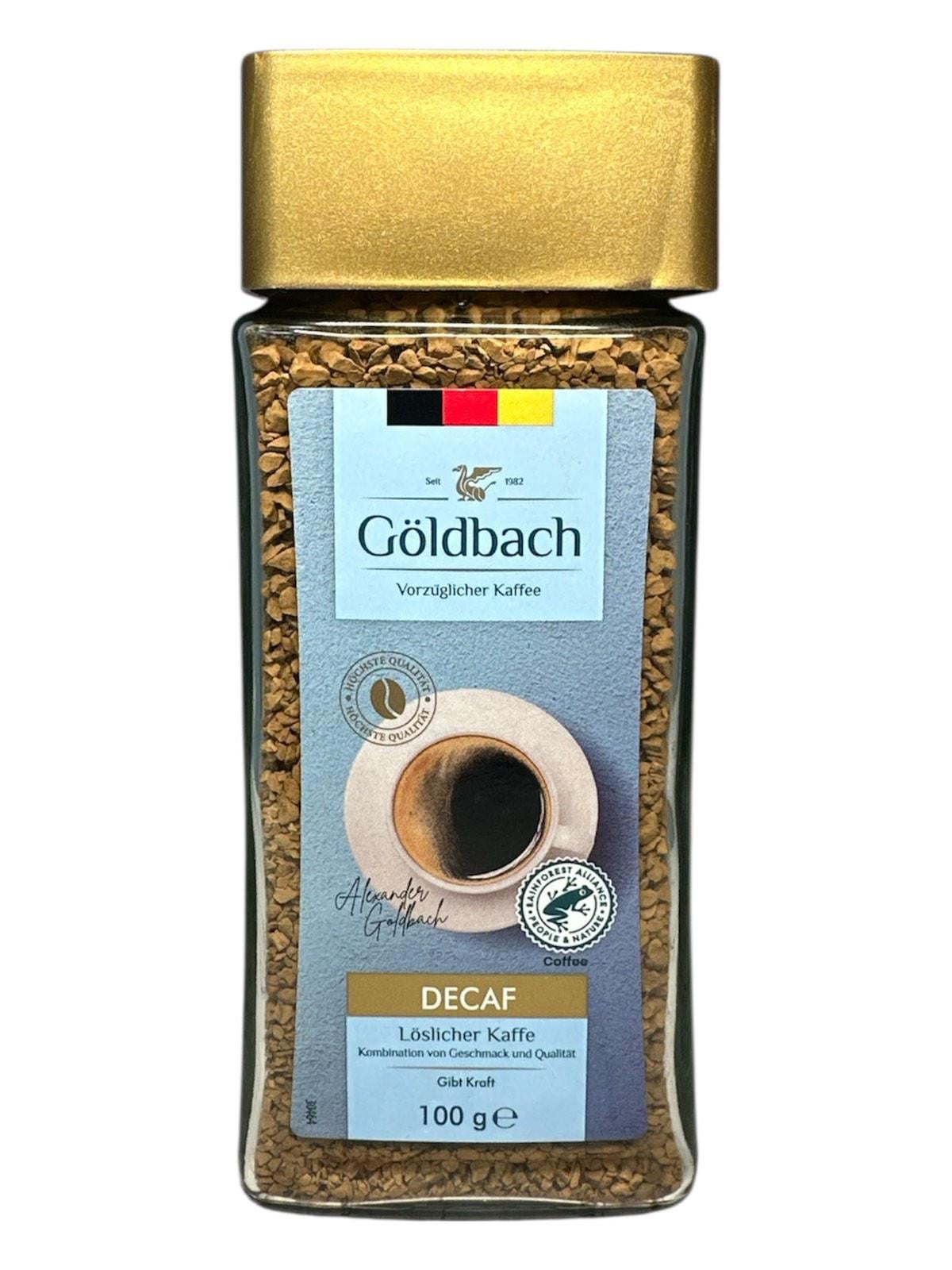 Кофе Goldbach Decaf без кофеина растворимый в стеклянной банке 100 г (61016) Кофе Goldbach Decaf без кофеина растворимый в стеклянной банке 100 г (61016)
