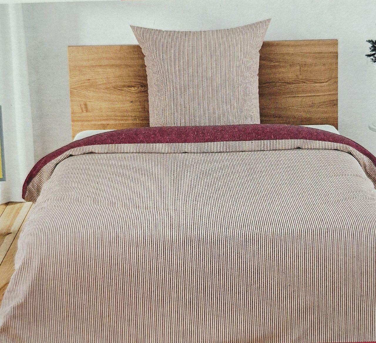 Пододеяльник двусторонний Livarno Home из фланели 155х220 см и наволочка 80х80 см (1658)