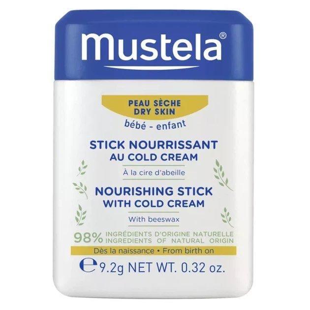 Стік живильний Mustela Bebe Cold Cream для губ і обличчя захист та догляд 9,2 г (3504105036157/3504105045616)