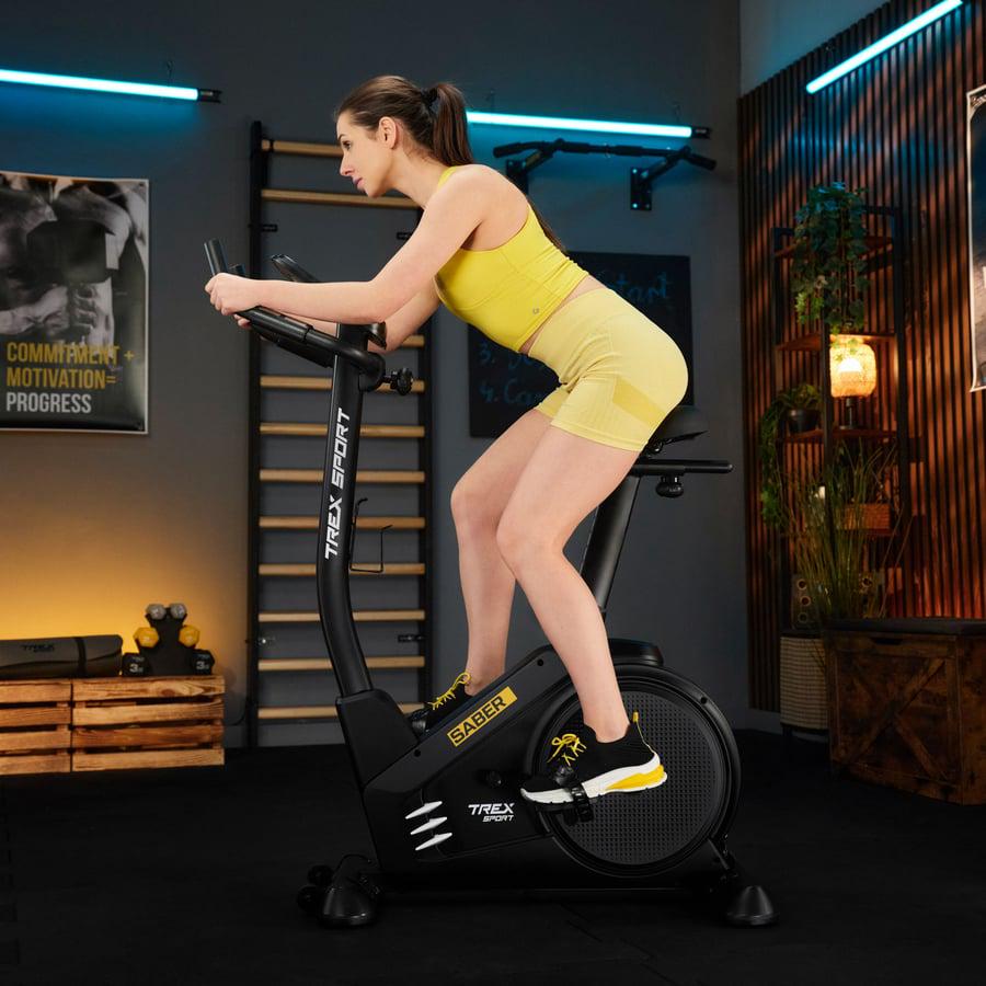 Велотренажер TREX Sport TX-750EB SABER електромагнітний Чорний (4950) - фото 4 Велотренажер TREX Sport TX-750EB SABER електромагнітний Чорний (4950) - фото 4