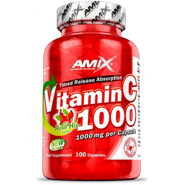 Витамин C для спорта Amix Nutrition C-Vitamin Rose Hips 1000 mg 100 Veg caps Витамин C для спорта Amix Nutrition C-Vitamin Rose Hips 1000 mg 100 Veg caps