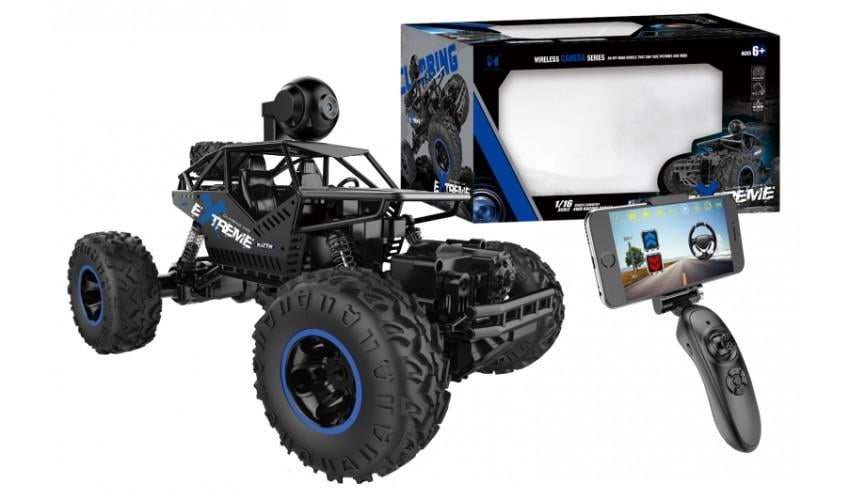 Радіокерована машина RC Cars Extreme з камерою Чорний (194052) - фото 3 Радіокерована машина RC Cars Extreme з камерою Чорний (194052) - фото 3