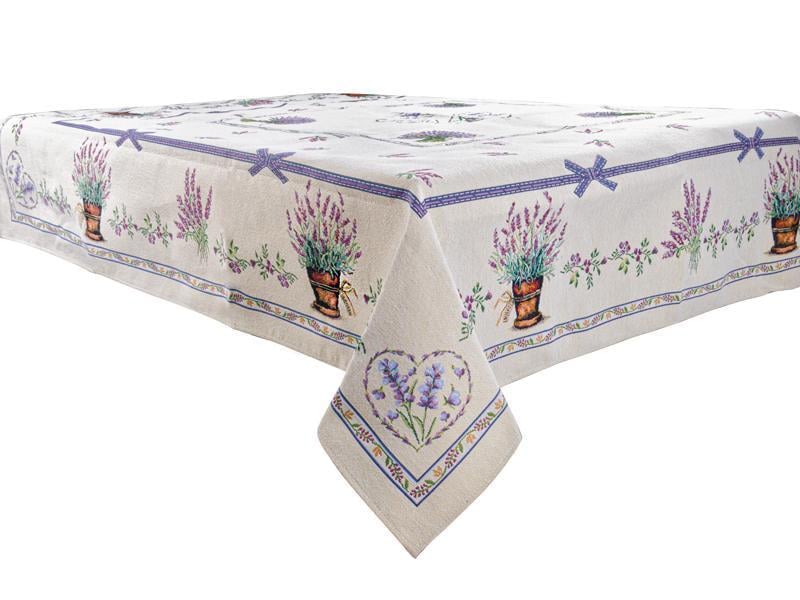 Скатерть гобелен Lefard Lilac 100x100 см (716-098)