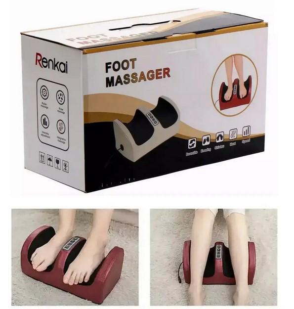 Масажер для стоп Renkai Mimo Foot роликовий з тепловою функцією Червоний (2104618411) - фото 2