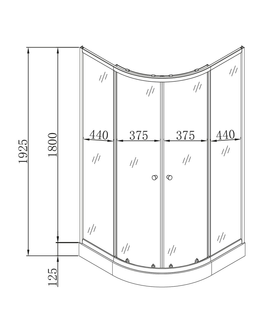 Душевая кабина с низким поддоном MIXXUS PLAIN SCT02-100x100x195-FB матовое стекло 4 мм Satin (MI6897) - фото 7 Душевая кабина с низким поддоном MIXXUS PLAIN SCT02-100x100x195-FB матовое стекло 4 мм Satin (MI6897) - фото 7
