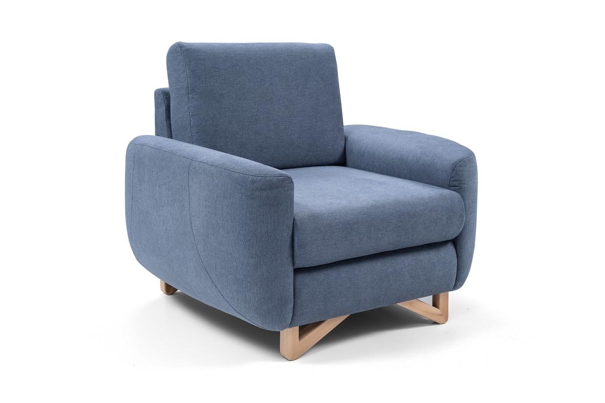 Мягкое кресло Perfect Home Avesta Синее натуральное дерево/ДСП/ткань Avra ​​14 (49745)