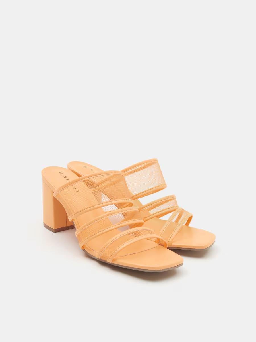 Мюлі Sinsay на товстих підборах р. 36 Помаранчевий (9619936)