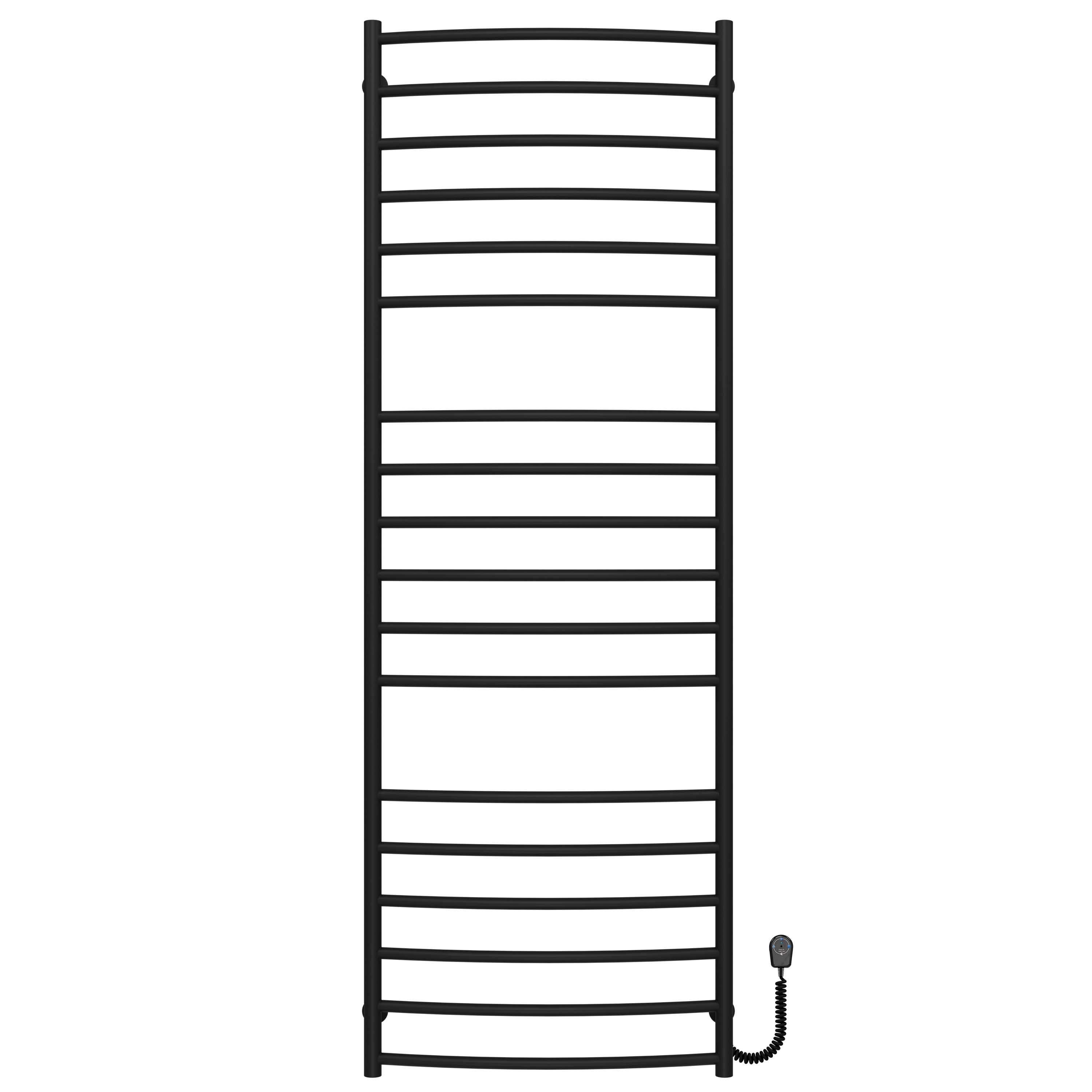 Рушникосушарка електрична Deffi Класік Еліт П18 EF16 праве підключення нержавіюча сталь 600х1800 мм Чорний (C.KE.180.60.18.E.B.R.5)