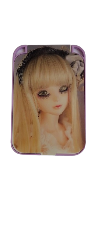 Зеркало Х1-110 складное в пластиковой оправе 13х9 см Фиолетовый (1697)