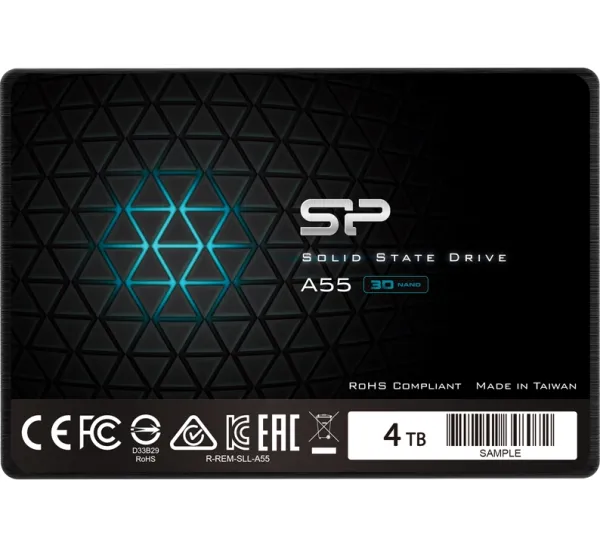 Накопитель SSD Silicon Power A55 4Tb SATA3 2,5" TLC (SP004TBSS3A55S25)